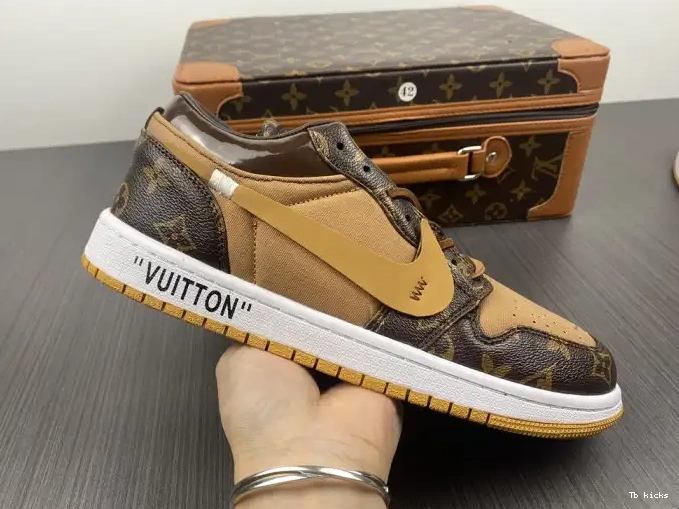 Rep TBK x Jordan OW Off-Louis 1 LOW Air AJ1 0504